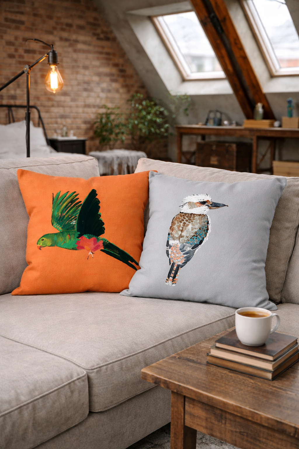 King Parrot Cushion
