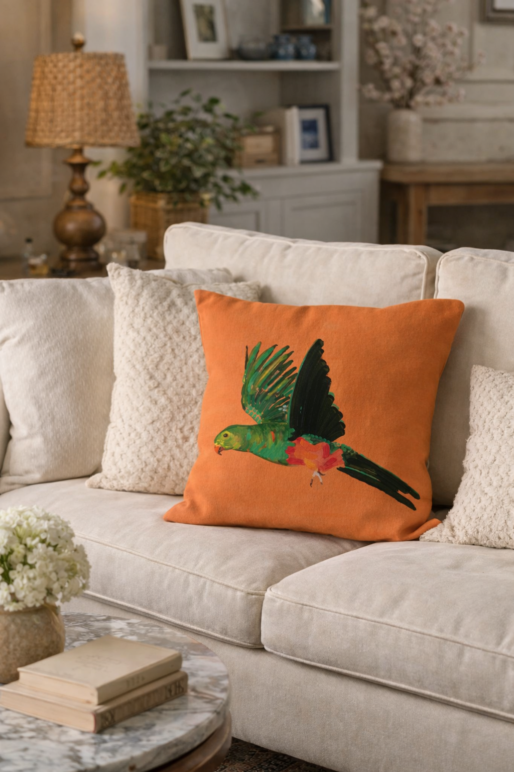 King Parrot Cushion
