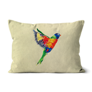 Rainbow Lorikeet Lumbar Cushion 19x13"