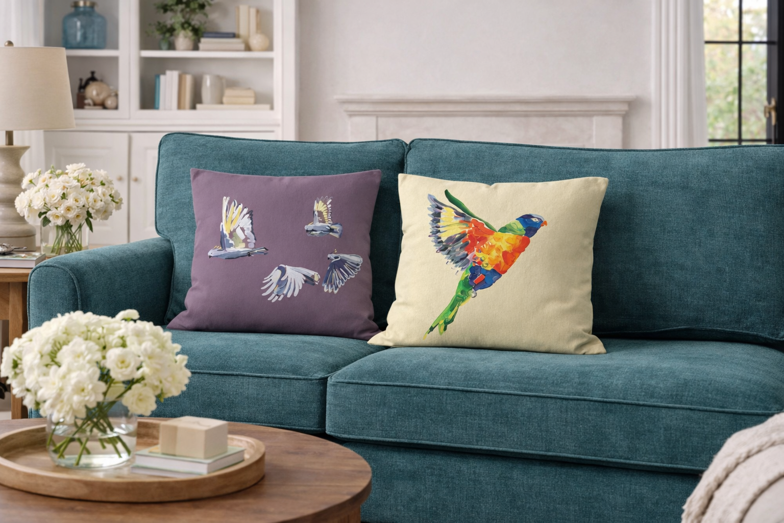 Rainbow Lorikeet Cushion