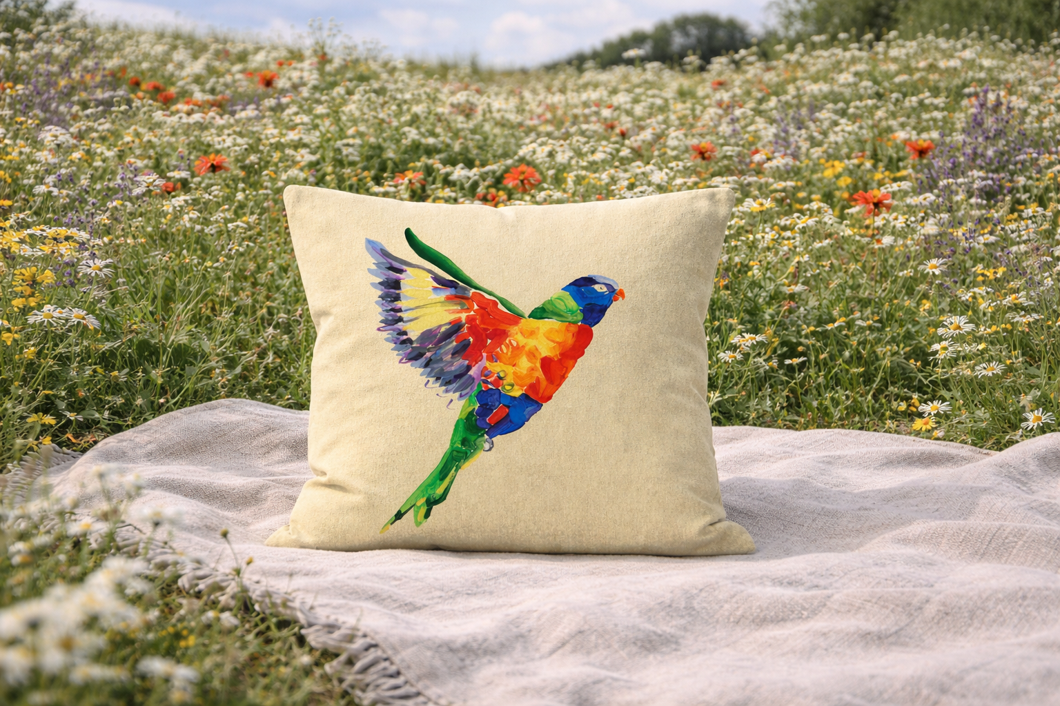 Rainbow Lorikeet Cushion