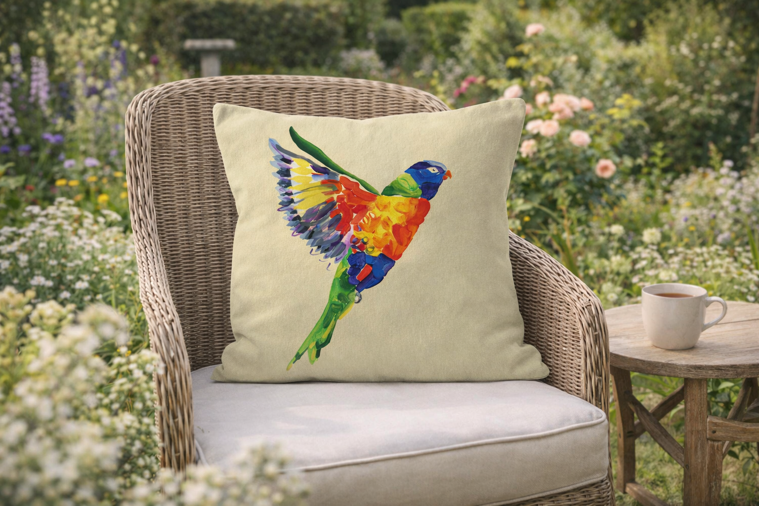 Rainbow Lorikeet Cushion